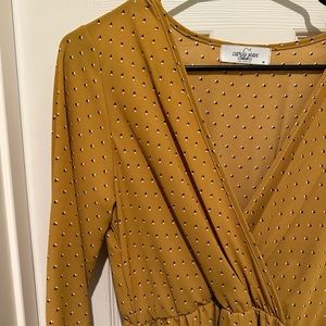 Carly Jean Los Angeles Mustard Dress